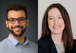 Karim Mithani (left) and Danielle Baribeau (right)
